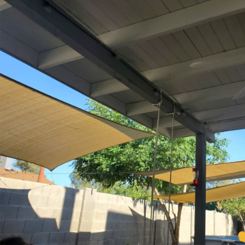 Hvordan installere solskjermingsnett