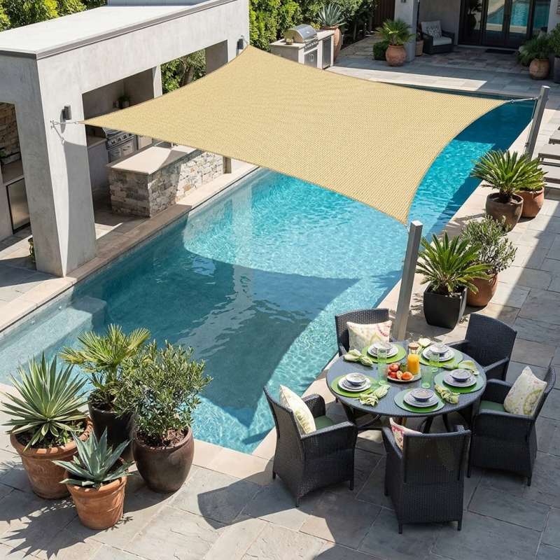 HDPE Shade Sail Home solskjermingsprodukter HDPE Shade Sail Home solskjermingsprodukter