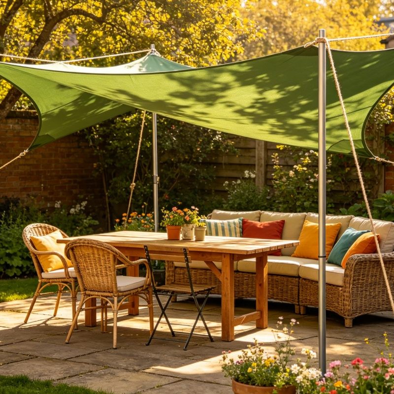 HDPE UV Protection Shade Seil for Camping Solskygge Hoteller Hager Uteplasser Svømmebassenger
